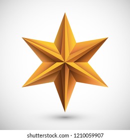 golden star vector icon
