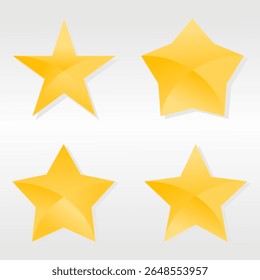 Golden star vector icon. flat star element. for apps and websites. Represents quality. Star vector