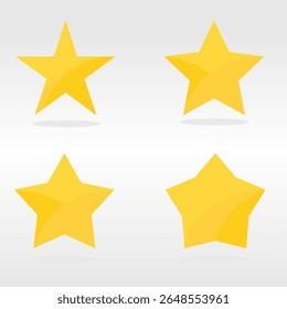 Golden star vector icon. flat star element. for apps and websites. Represents quality. Star vector