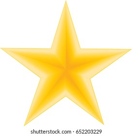 Golden star vector illustration