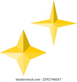 GOLDEN STAR vector image or illustration or clipart for decoration