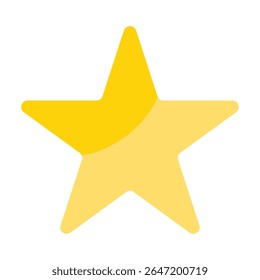Vector de la estrella de oro aislado en un fondo blanco