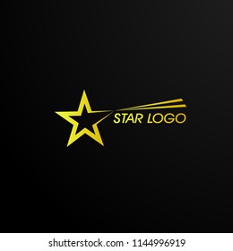 golden star vector logo, symbol, sign, or mark for business company