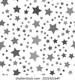 Arrière-plan étoiles dorées. Motif harmonieux du ciel nocturne