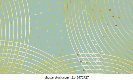 golden stars in the blue vector background 