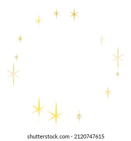 golden stars. Celebration banner. Glitter elegant design elements. Gold shooting stars.