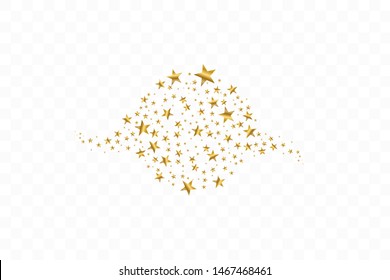 Golden stars In Circle Vector Illustration. Flat icon star frame symbol