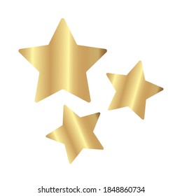 golden stars decoration isolated icons vector illustration design