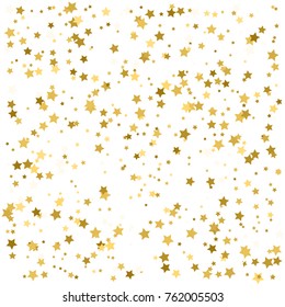 Golden Stars Falling Down Vector Illustration Stock Vector (Royalty ...