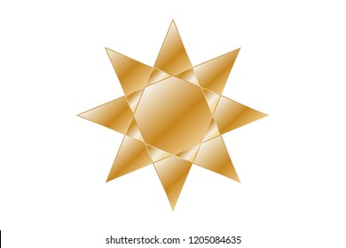 Golden stars on white background.