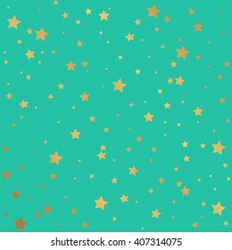Golden stars seamless pattern 