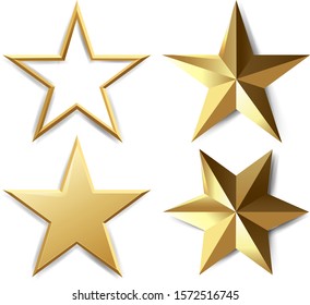 Gold Stars Vector Art, Icons, and Graphics for Free Download