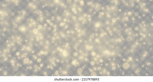 Golden stars shine with special light. Shine magical dust particles. Abstract gold sparks sparkles. Luxury sparkling stars with yellow dust. Christmas lights bokeh on transparent background. Vector.