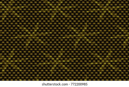 Golden stars textured pattern in abstract elegant background for your creative ideas. geometric design with unique texture, pattern in pattern appearance for background, fabric and textile purposes.