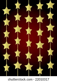 golden stars - vector image