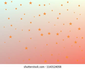 Golden stars.Confetti celebration, Falling golden abstract decoration for party,birthday celebrate,anniversary event,festive. Festival decor. Vector illustration. Beautiful stars in rainbow background