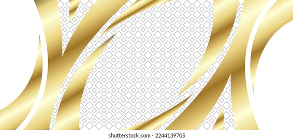 golden stripes square white background Design 313 Wallpaper Vector