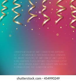 Golden stripes vector design for party