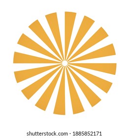 golden sun burst decoration isolated icon vector illustration design