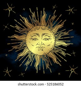 golden-sun-stars-vector-illustration-260