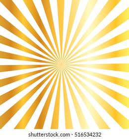 Golden sunburst background