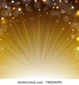 Golden Sunburst Background