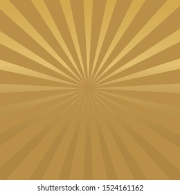 golden sunburst background- vector illustration