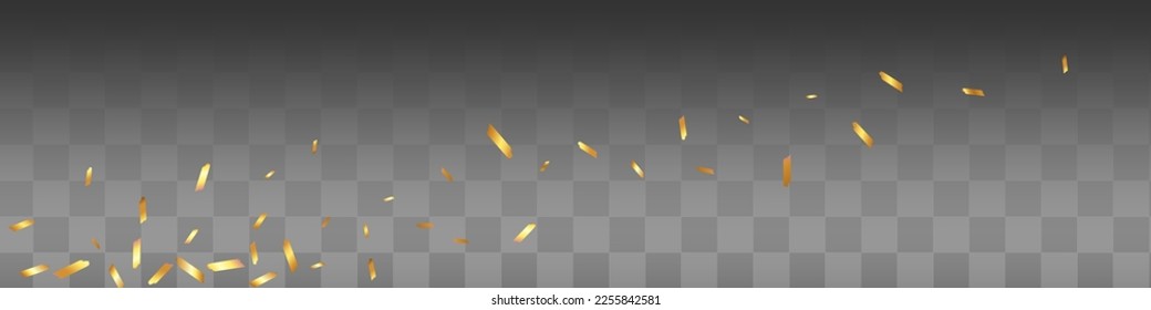 Golden Swirl Vector Transparent Panoramic Background. Bright Brush Light Card. Dust Art Texture. Paint Effect Banner.