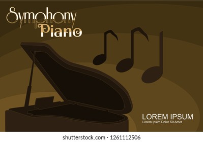 The Golden Symphony Piano Live in Concert Abstract Background
