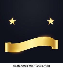 Vector de estilo elegante de etiqueta dorada con fondo negro perfecto para promoción de medios sociales, diseño de etiquetas y venta en flash