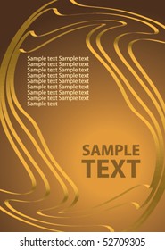 Golden template. Vector