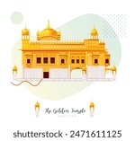 The Golden Temple - Amritsar - Stock Illustration as EPS 10 File