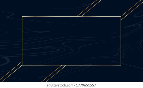marco de texto dorado sobre fondo negro oscuro
