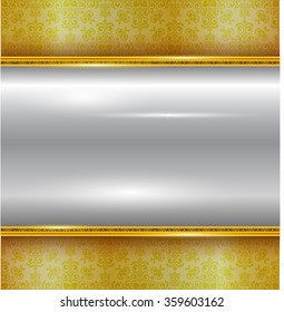Golden texture background. Light, realistic, elegant, shiny, metallic and empty golden gradient illustration. Gradient mesh vector. Popular, best and most useful for background.