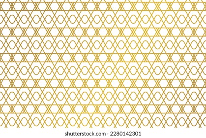 Golden texture geometric pattern. Abstract paper Hexagon white background pattern. vector design for fashion, fabric wallpaper and all prints.