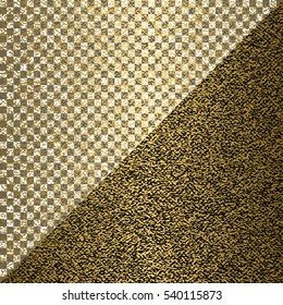 Golden texture on transparent background, vector