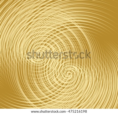 Golden texture with overlapping fine spiral shapes, decorative metallic texture
