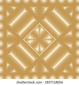Golden texture of a structured abstract pattern. Seamless vector golden texture.