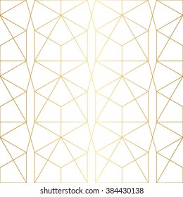  Golden Texture.Seamless Geometric Pattern.