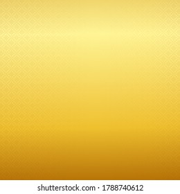 Golden Thai art pattern background. Vector