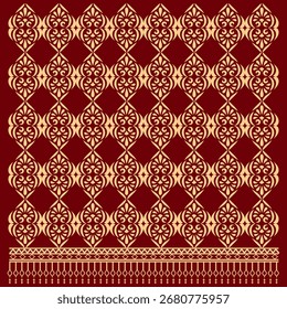 Golden Thai Ornamental Vector Background