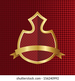 golden theme shield art