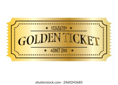 Golden Ticket Template Images 554