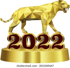 Golden Tiger Award 2022.illustration vector