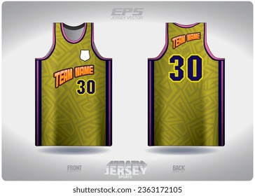 diseño de patrón dorado, ilustración, fondo textil para camiseta deportiva, camiseta camiseta de fútbol burlón para club de fútbol. vista frontal coherente
