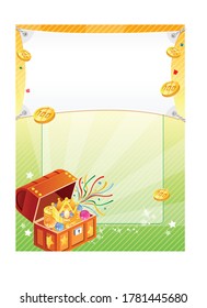 Ilustrador de fondo del evento Golden Treasure Box