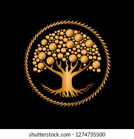 Gold Tree Logo Images Stock Photos Vectors Shutterstock