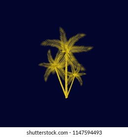 golden tree vector for logo, icon, symbol, sign. it can use as symbol of business or environment development