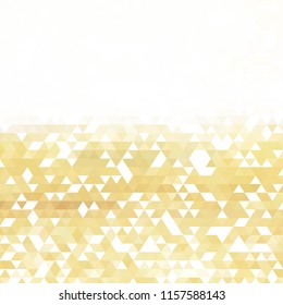 golden triangles. vector illustration. polygon style
