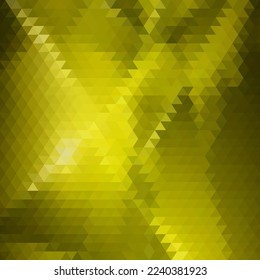 
Golden triangular background. Polygon style. Geometric image. Vector background.
